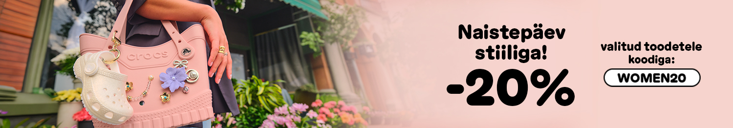 Naistep&auml;eva pakkumine: valitud Crocs toodetele -20% koodiga WOMEN20. Jalan&otilde;ud, sandaalid, kotid ja aksessuaarid. Osta kohe!